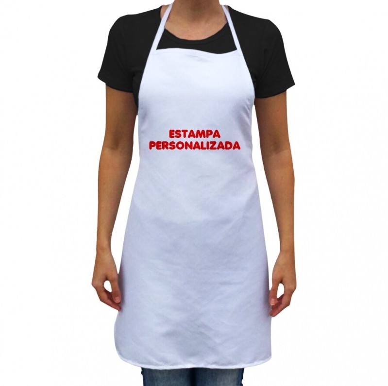 Aventais de Cozinha Personalizados Antonio Prado - Avental Preto Personalizado