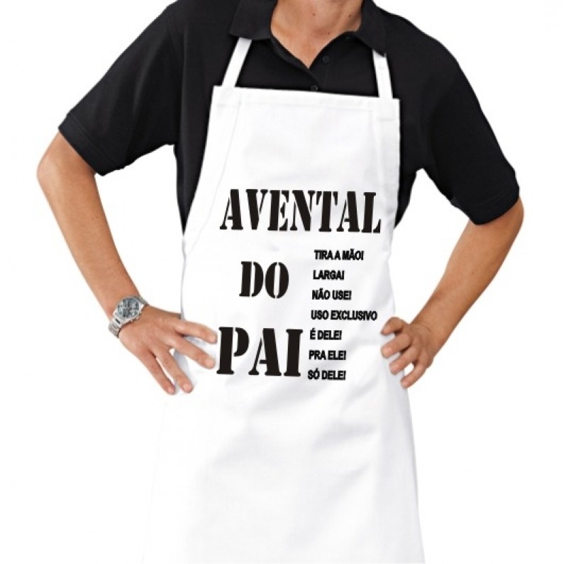 Aventais Personalizados Masculinos Angra dos Reis - Avental de Cozinha Personalizado