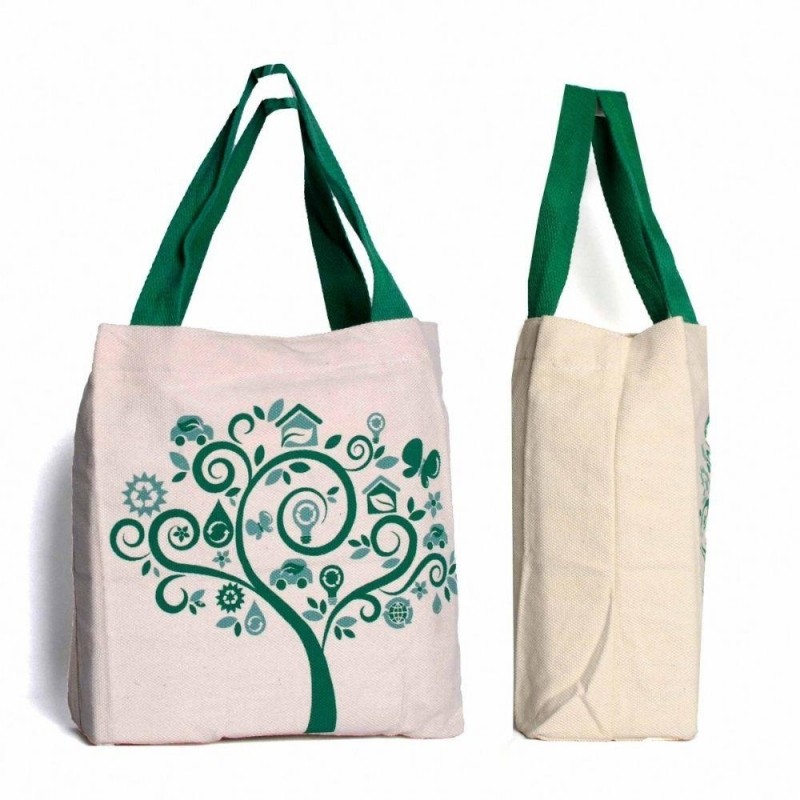 Bolsa Ecobag Tecido Crú Teresópolis - Bolsa Ecobag Dobrável