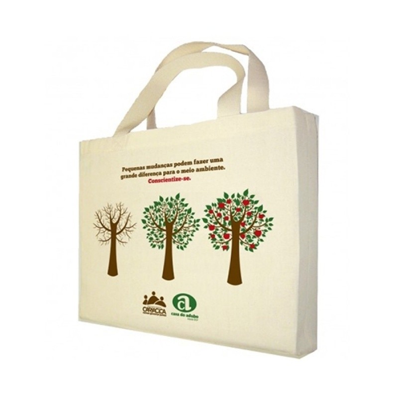 Compra de Sacola de Algodão Crú Bolsa Ecológica Ecobag Gávea - Ecobag Algodão Crú