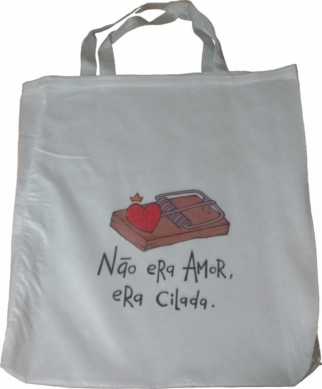 Comprar Sacola Ecobag Personalizada Castelo - Sacola Ecobag Preta