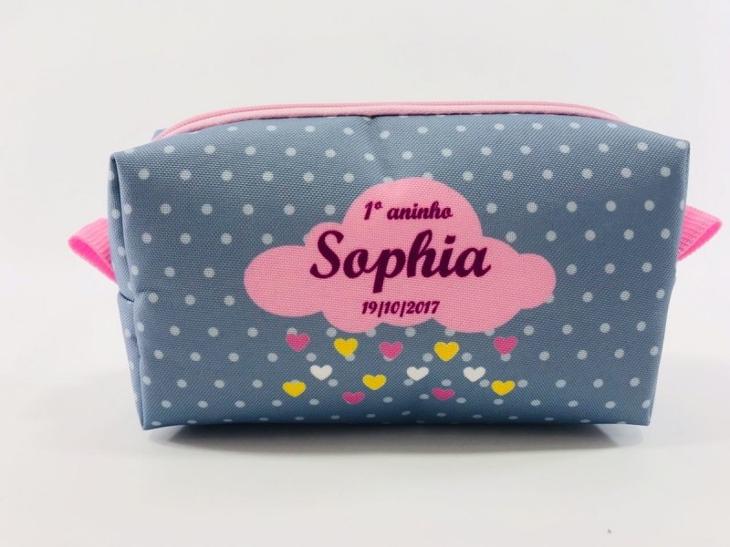 Custo de Necessaire Personalizada Lembrancinha Mato Grosso do Sul - Necessaire Personalizada com Nome