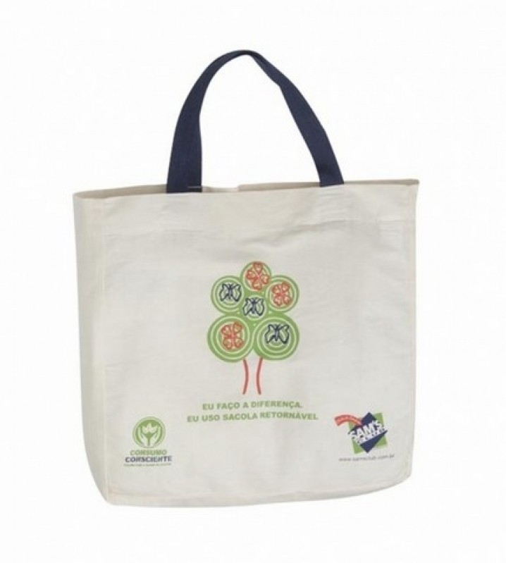 Empresa de Ecobag Algodão Personalizada ABCD - Ecobag Algodão Crú Personalizada