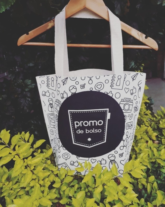 Mini Ecobag Personalizada União da Vitória - Ecobag Personalizada para Casamento