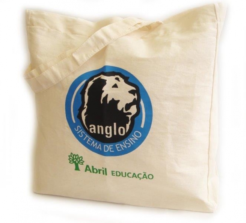 Sacolas Personalizadas Tecido Pato Branco - Sacolas em Tecido Personalizadas